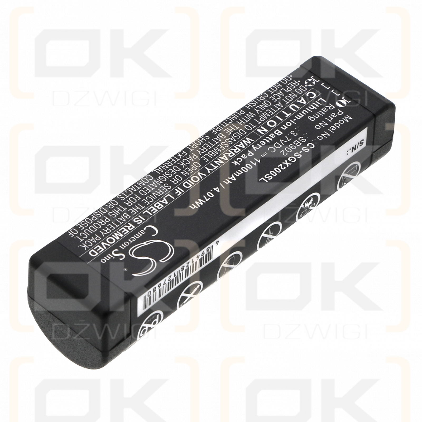 SHURE GLXD / SB902 1100mAh Li-ion 3.7V (Cameron Sino)