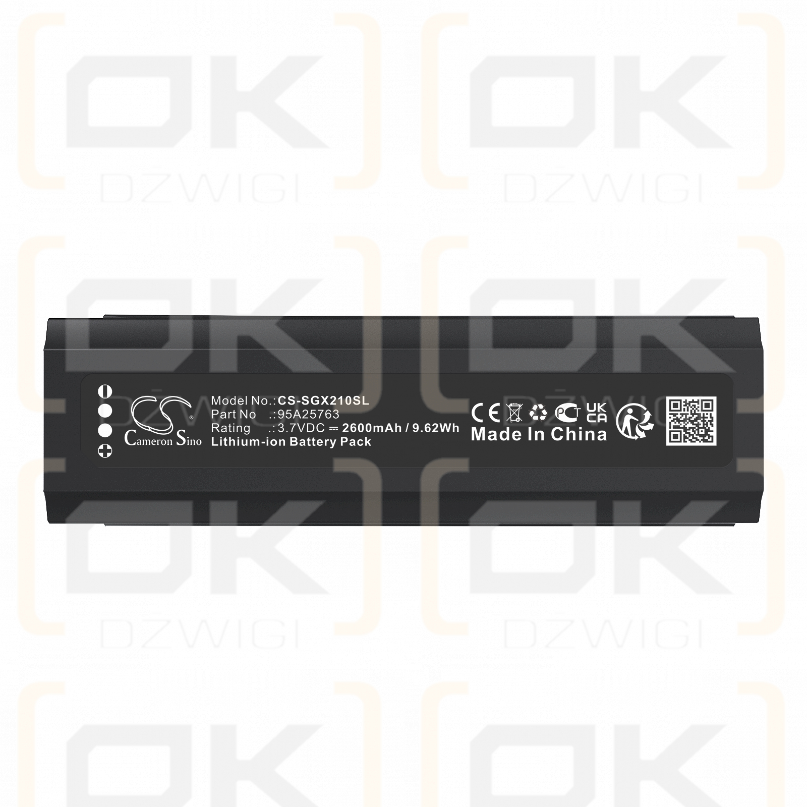 SHURE BETA 87C / 95A25763 2600 mAh Li-Ion 3,7 V (Cameron Sino)
