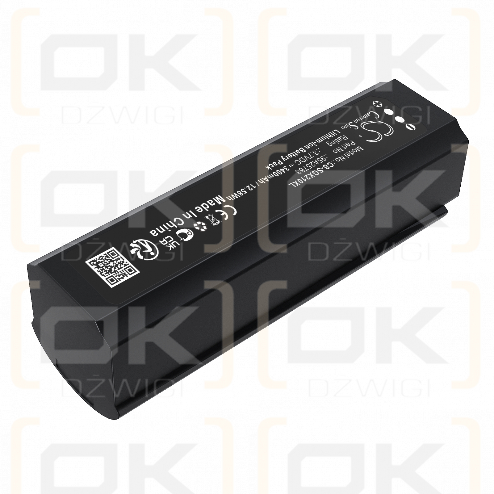 SHURE ADX2 G57 / 95A25763 3400 mAh Li-Ion 3,7 V (Cameron Sino)