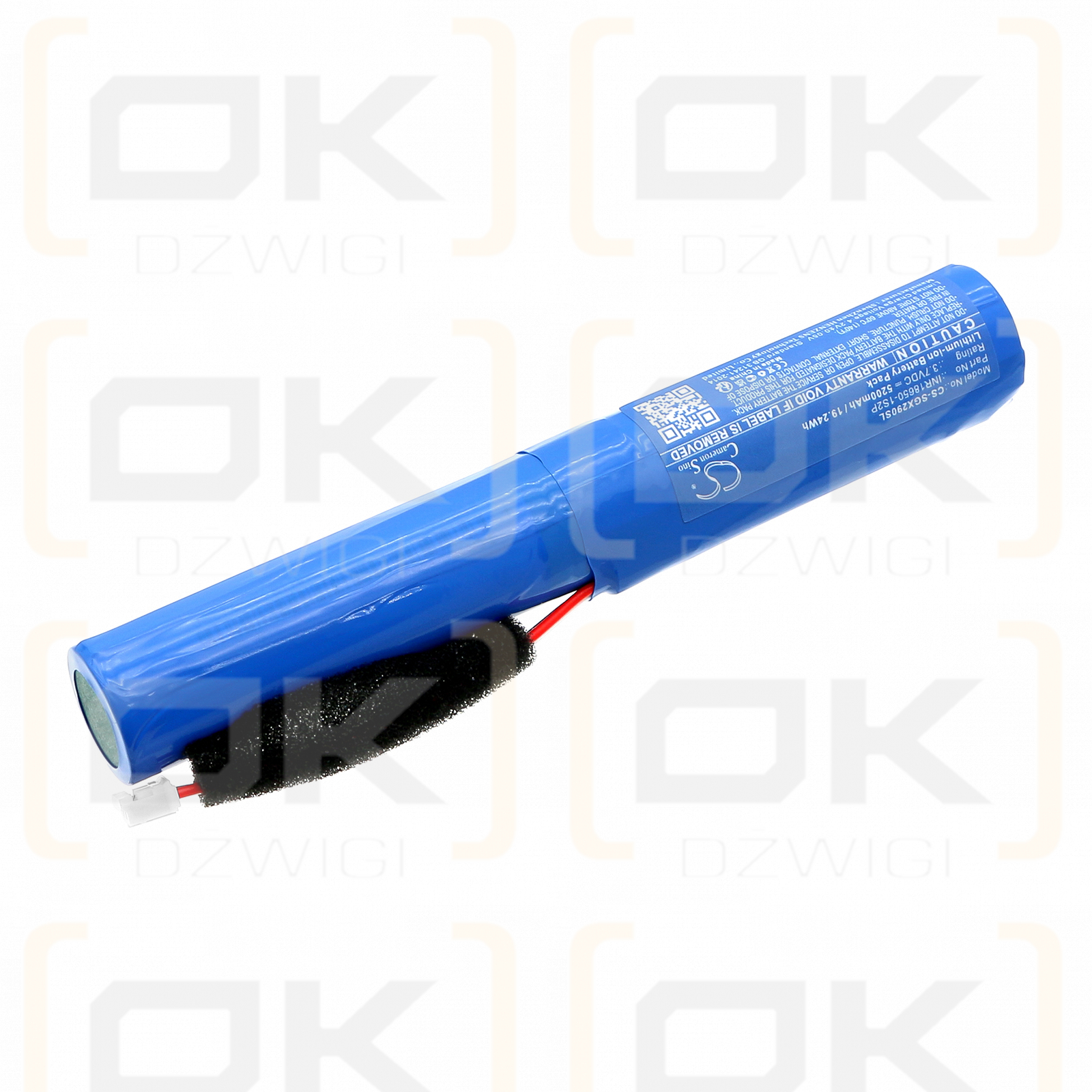 Sharp GX-BT290 / INR18650-1S2P 5200mAh Li-ion 3.7V (Cameron Sino)