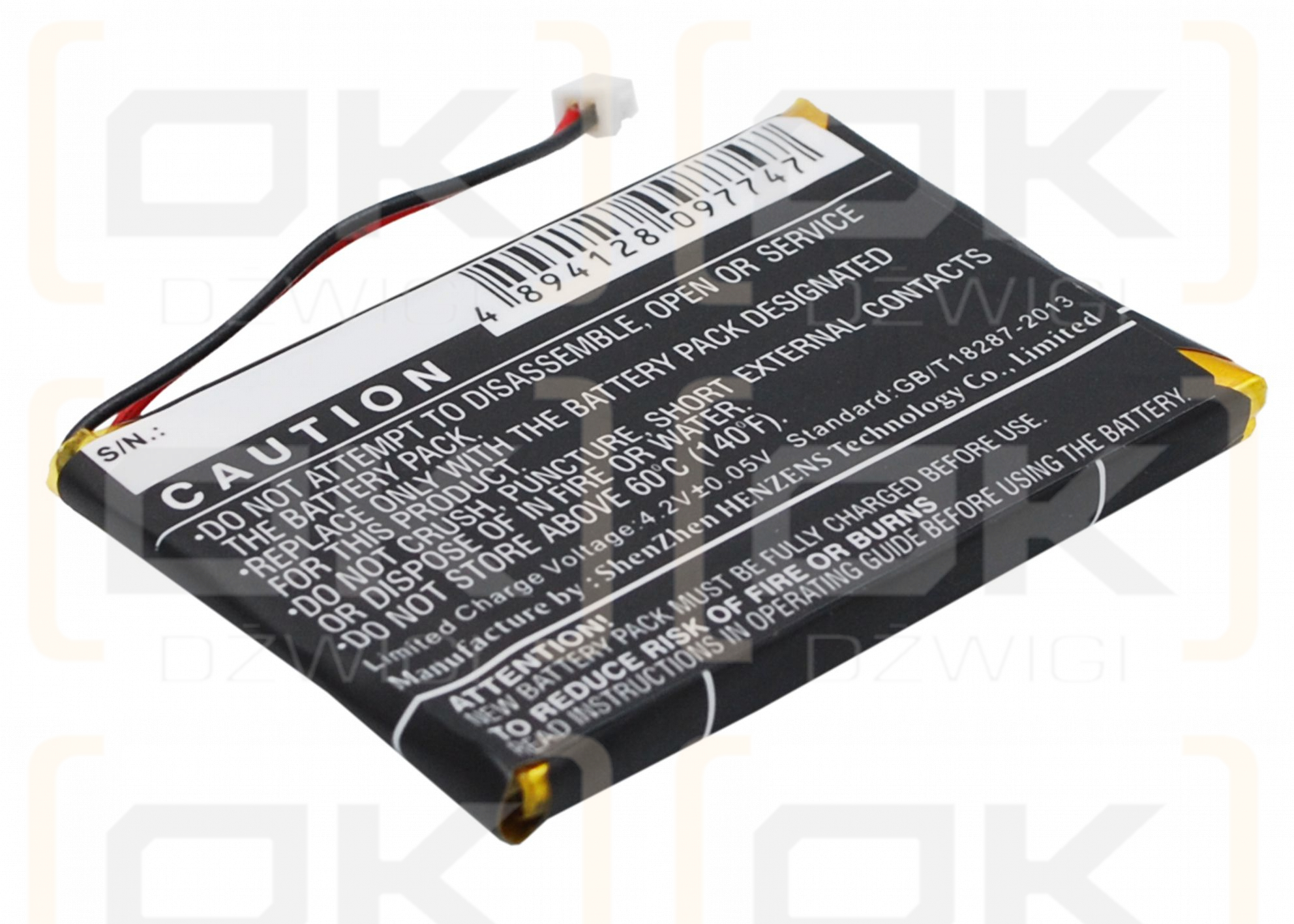 SkyGolf SkyCaddie Aire 2 / H503448 1S1P 850 mAh Li-Polymer 3,7 V (Cameron Sino)