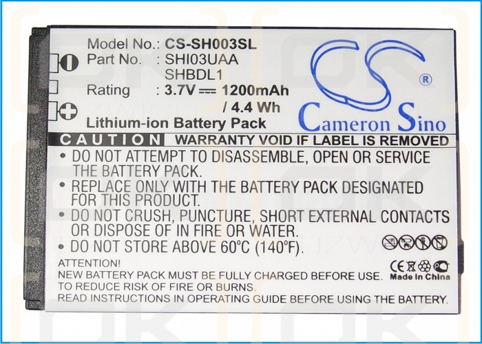 Sharp SH8168U / SHBDL1 1200 mAh Li-Ion 3,7 V (Cameron Sino)