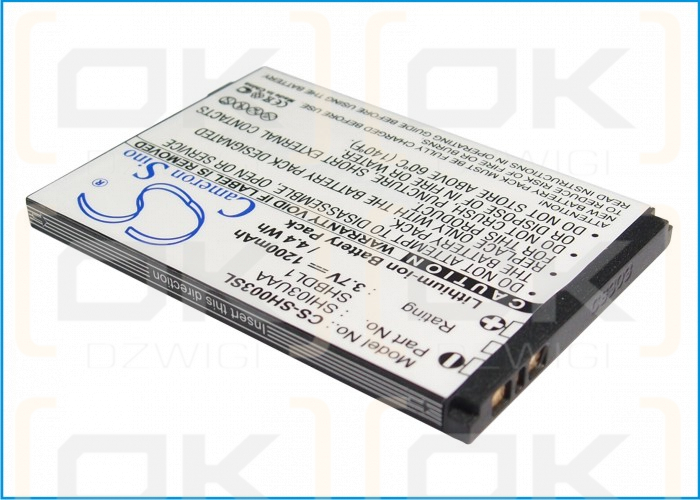 Sharp SH8168U / SHBDL1 1200 mAh Li-Ion 3,7 V (Cameron Sino)