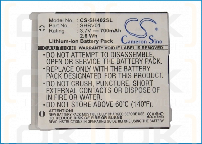 Sharp V402SH / SHBV01 700 mAh Li-Ion 3,7 V (Cameron Sino)