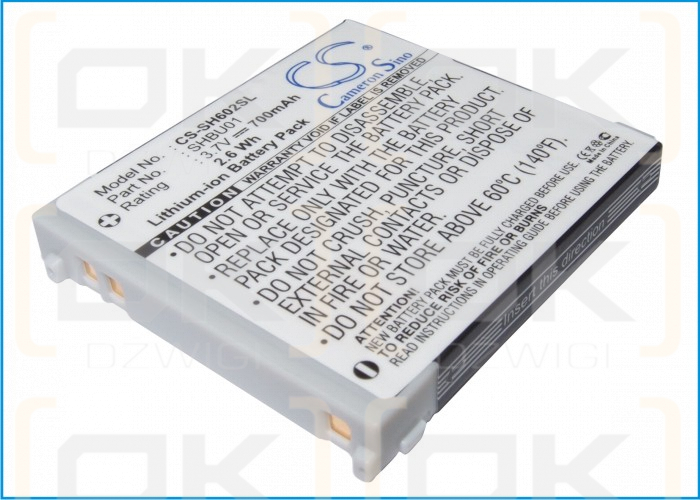 Bateria zamienna do Vodafone V602SH / SHBU01 700 mAh Li-ion 3.7 V (Cameron Sino)
