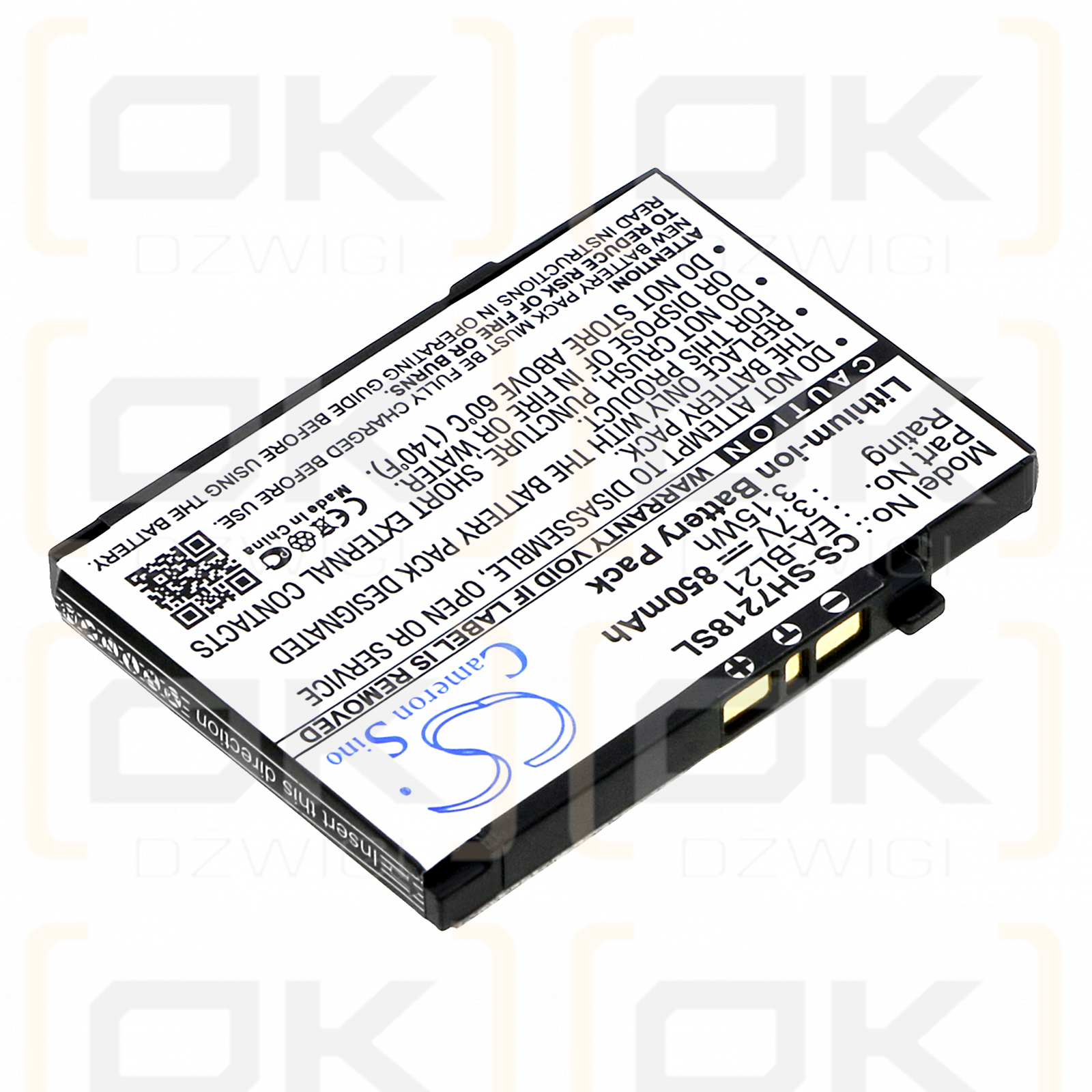 Sharp SH7228U / EA-BL21 850 mAh Li-Ion 3,7 V (Cameron Sino)