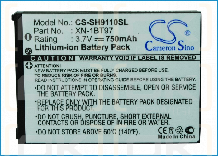 Sharp SH7120c / XN-1BT97 750 mAh Li-Ion 3,7 V (Cameron Sino)