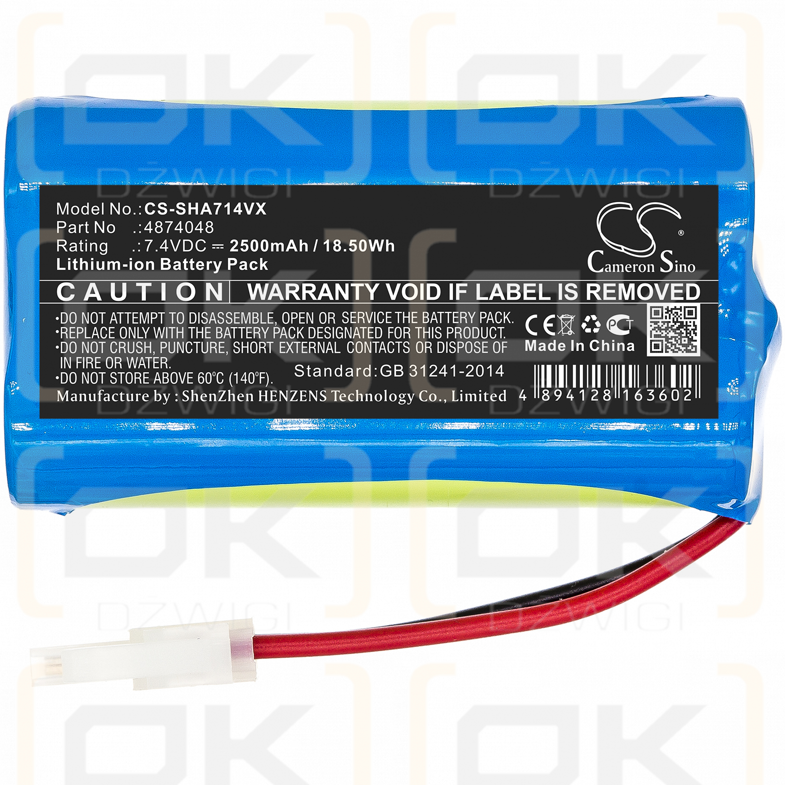 Severin Chill HV7144 / 4874048 2500mAh Li-ion 7.4V (Cameron Sino)