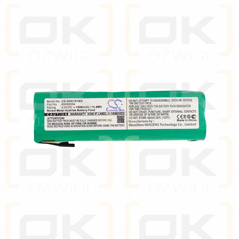 Schiller E-1573 / 88888534 1500mAh Ni-MH 9.6V (Cameron Sino)