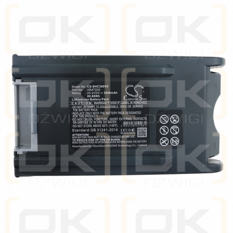 Aspiradora inalámbrica Shark ION Rocket IR70 / XBAT200 3000mAh Li-ion 25.2V (Cameron Sino)