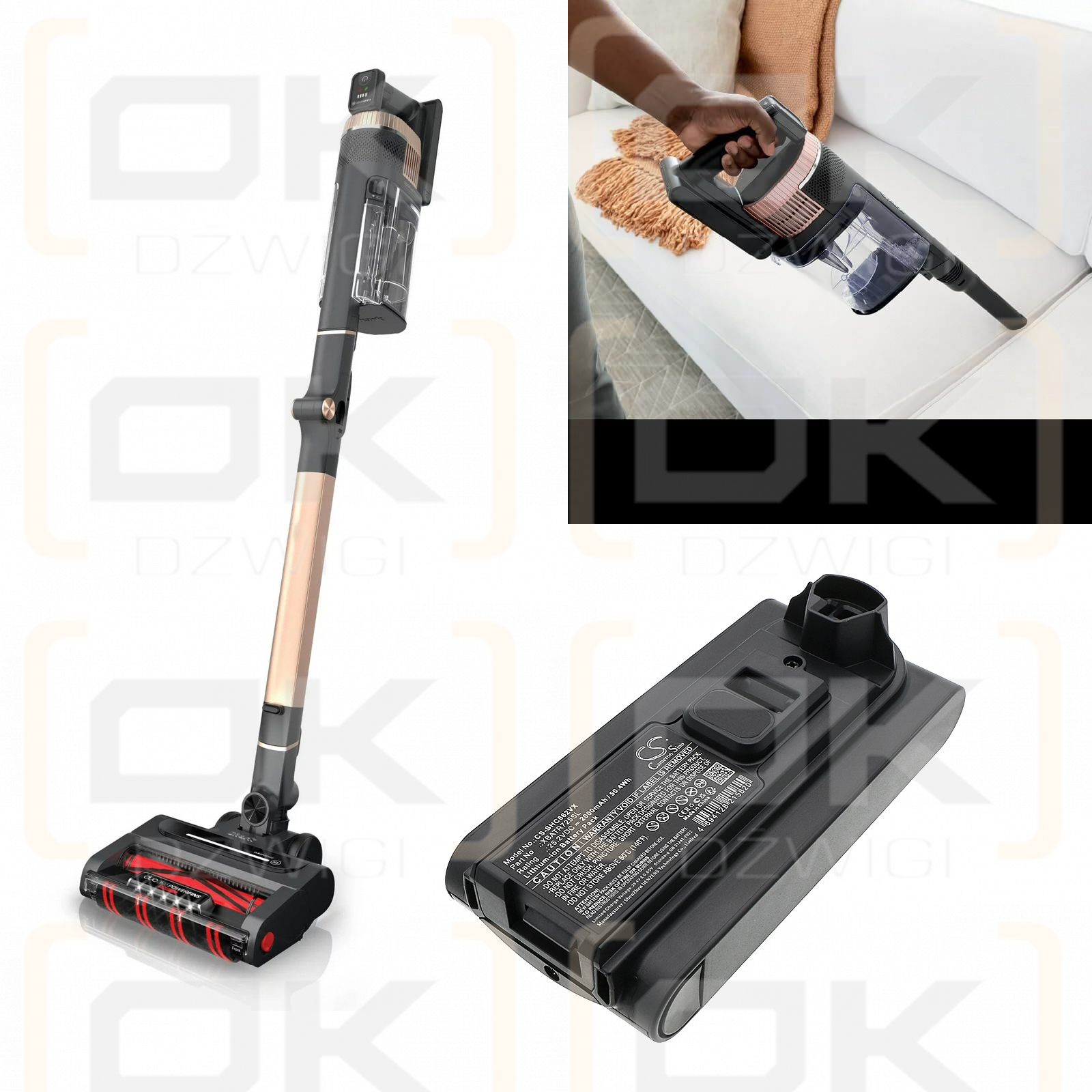 Shark Vacuum Cleaner Aspirateur / XBATR725SL 2000mAh Li-ion 25.2V (Cameron Sino)
