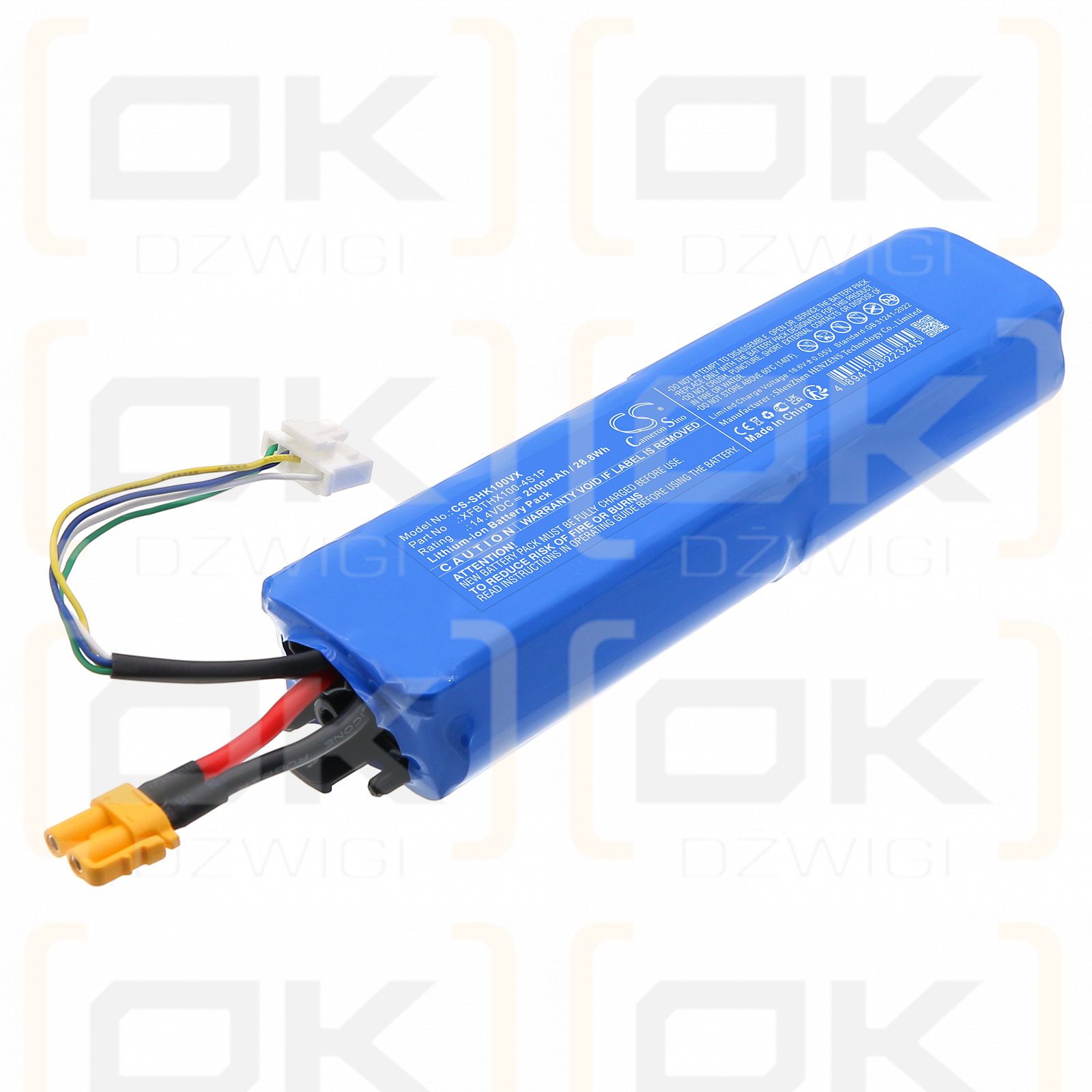 Shark StainForce Cordless Stain-Destroying Spot Cleaner / XFBTHX100-4S1P 2000 mAh Li-ion 14.4 V (Cameron Sino)