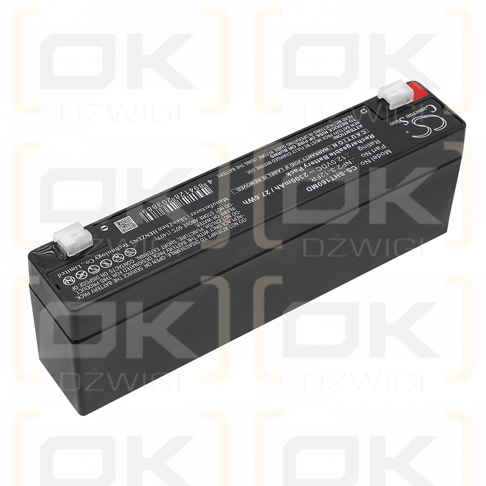 Schiller AT-102 / NP2.3-12FR 2300 mAh wiederaufladbare Akkus, 12 V (Cameron Sino)