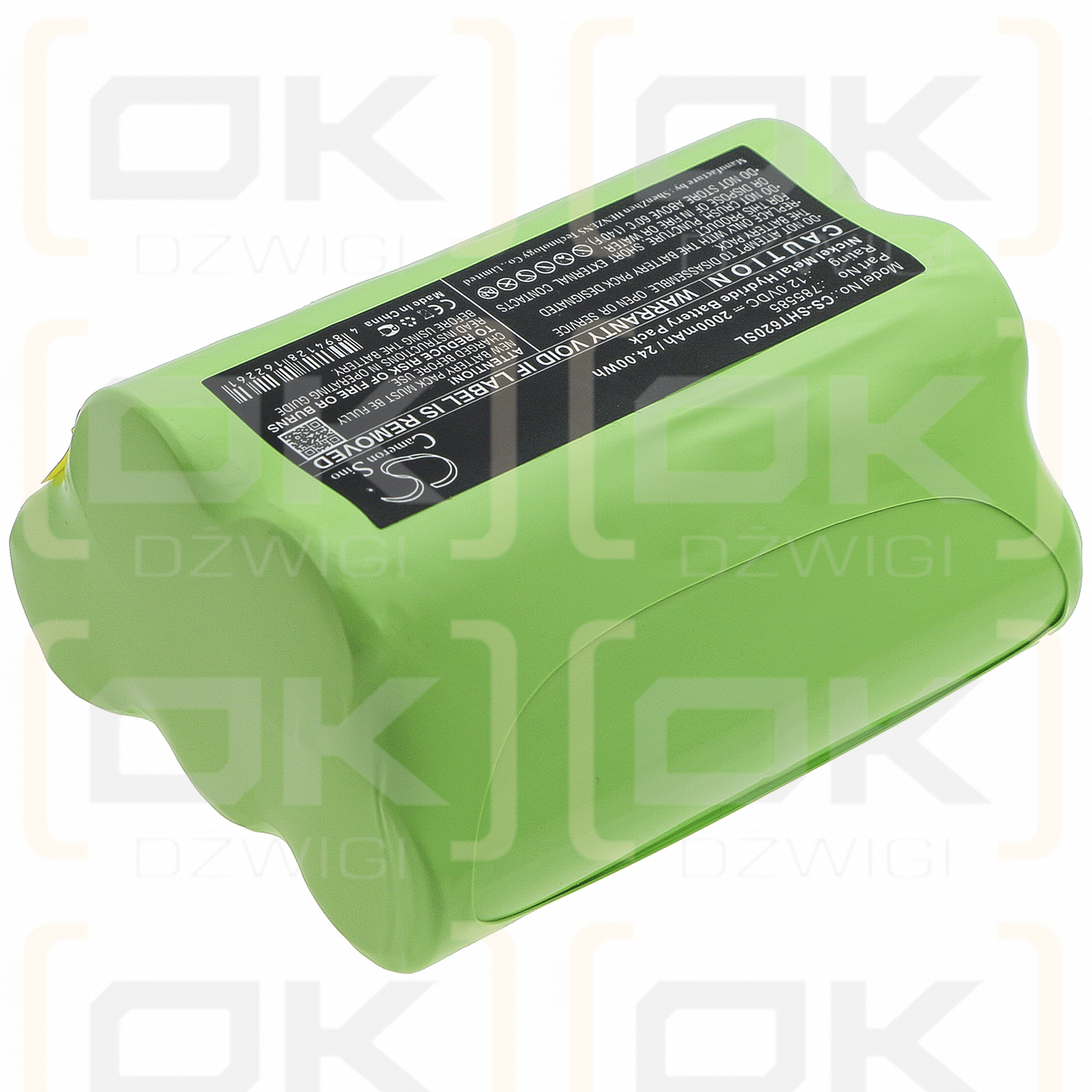 Soehnle TESTUT T62 Type B250 / 785585 2000mAh Ni-MH 12.0V (Cameron Sino)