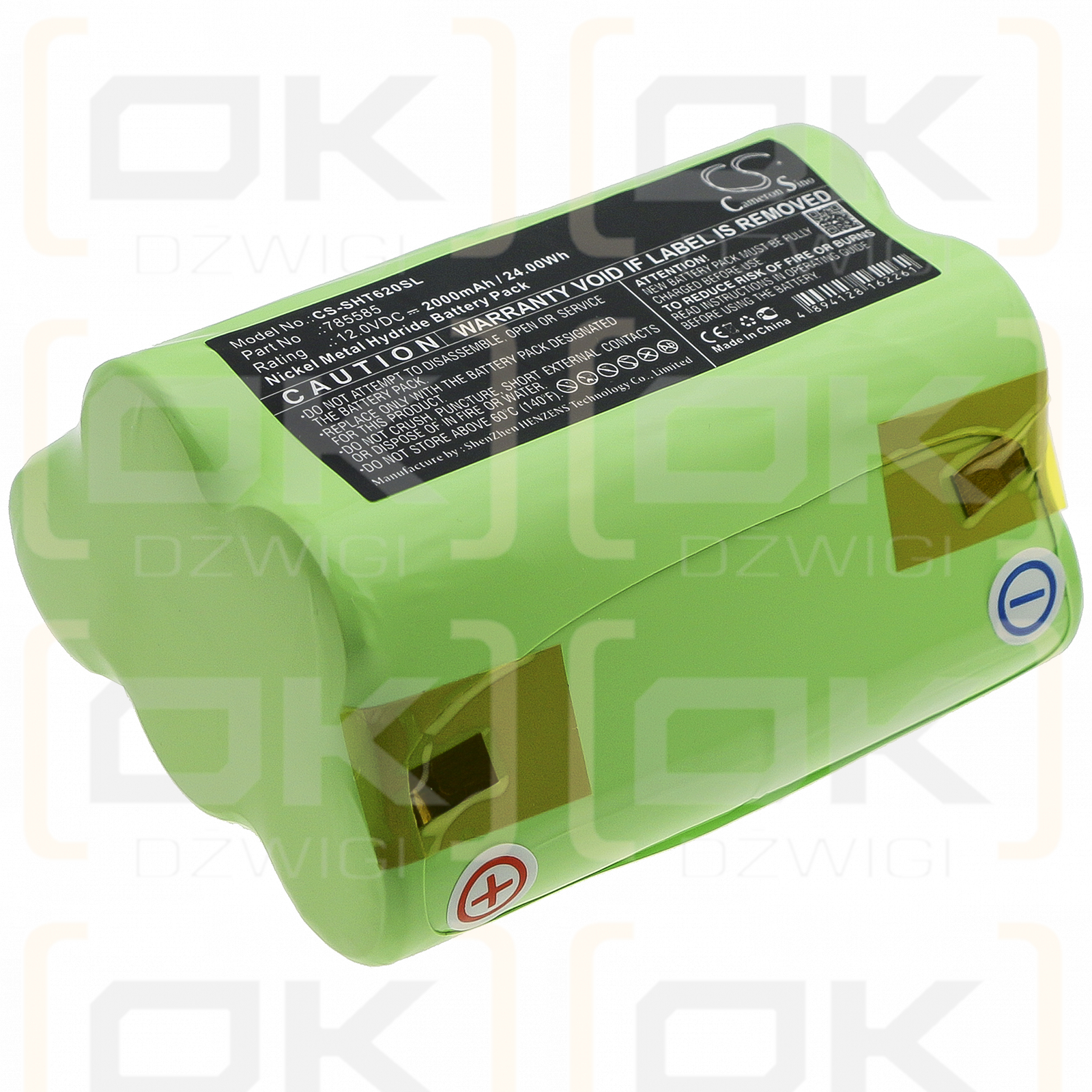 Soehnle TESTUT T62 Type B250 / 785585 2000mAh Ni-MH 12.0V (Cameron Sino)