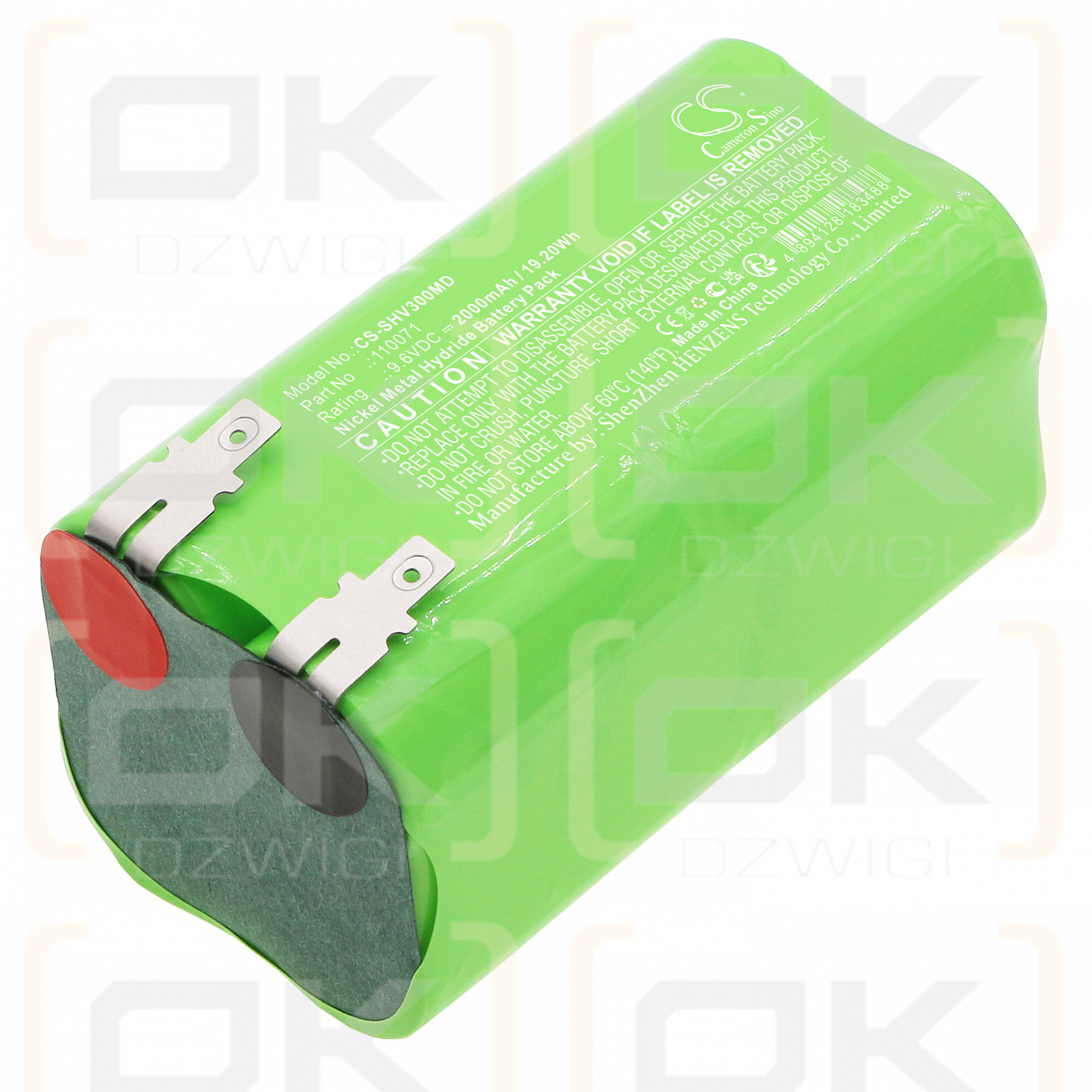 Schiller Cardiógrafo CV6/110071 2000mAh Ni-MH 9.6V (Cameron Sino)