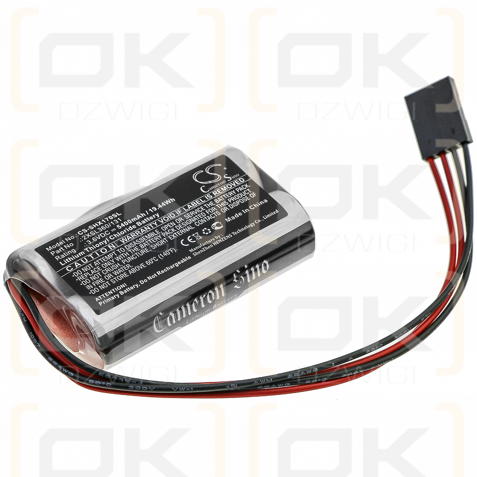 Schneider Tsx17 / 2XSL360/131 5400mAh Li-SOCl2 3.6V (Cameron Sino)