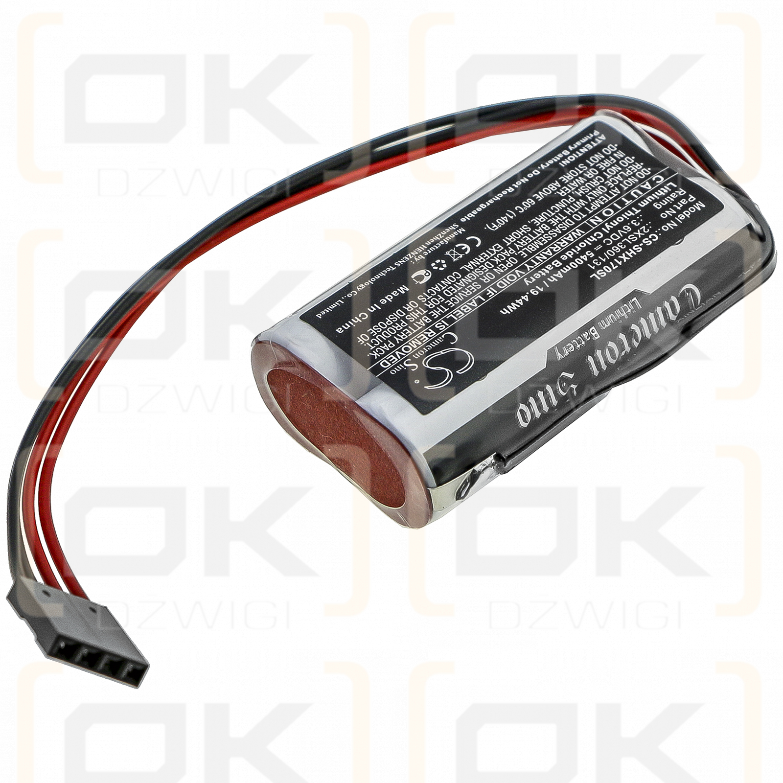 Schneider Tsx17 / 2XSL360/131 5400mAh Li-SOCl2 3.6V (Cameron Sino)