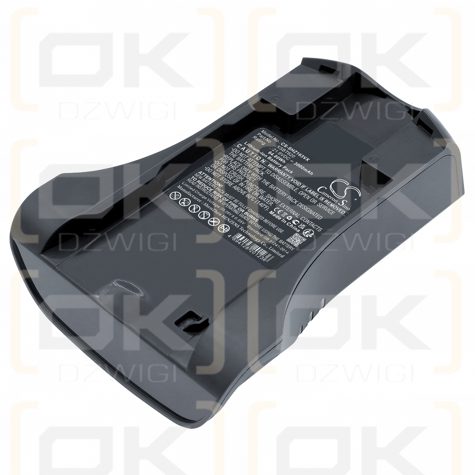 Shark UZ365H / XSBT620 3000 mAh Li-Ion 21,6 V (Cameron Sino)