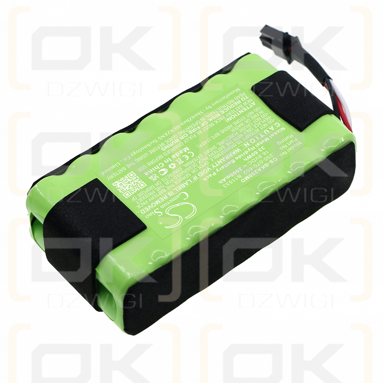 Physio-Control AHTO Bewässerungspumpe / 250-070-602 2000 mAh Ni-MH 16,8 V (Cameron Sino)