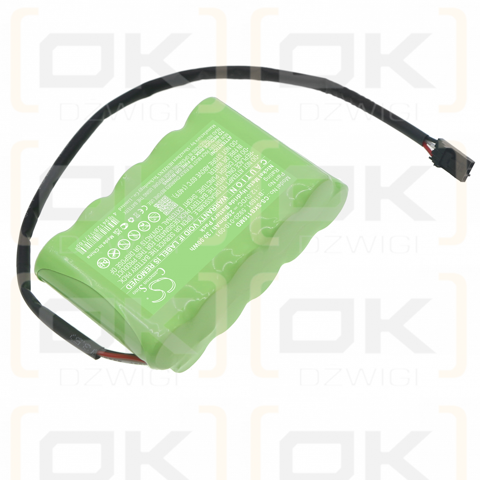 Bomba inteligente doble Stryker / B11691 2500 mAh Ni-MH 12,0 V (Cameron Sino)