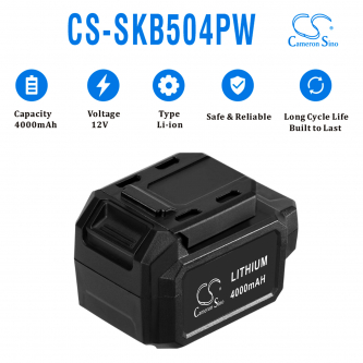 Replacement battery for Skil PWRCORE 12 USB-C / BY5020A-00 4000 mAh Li-ion 12V (Cameron Sino)