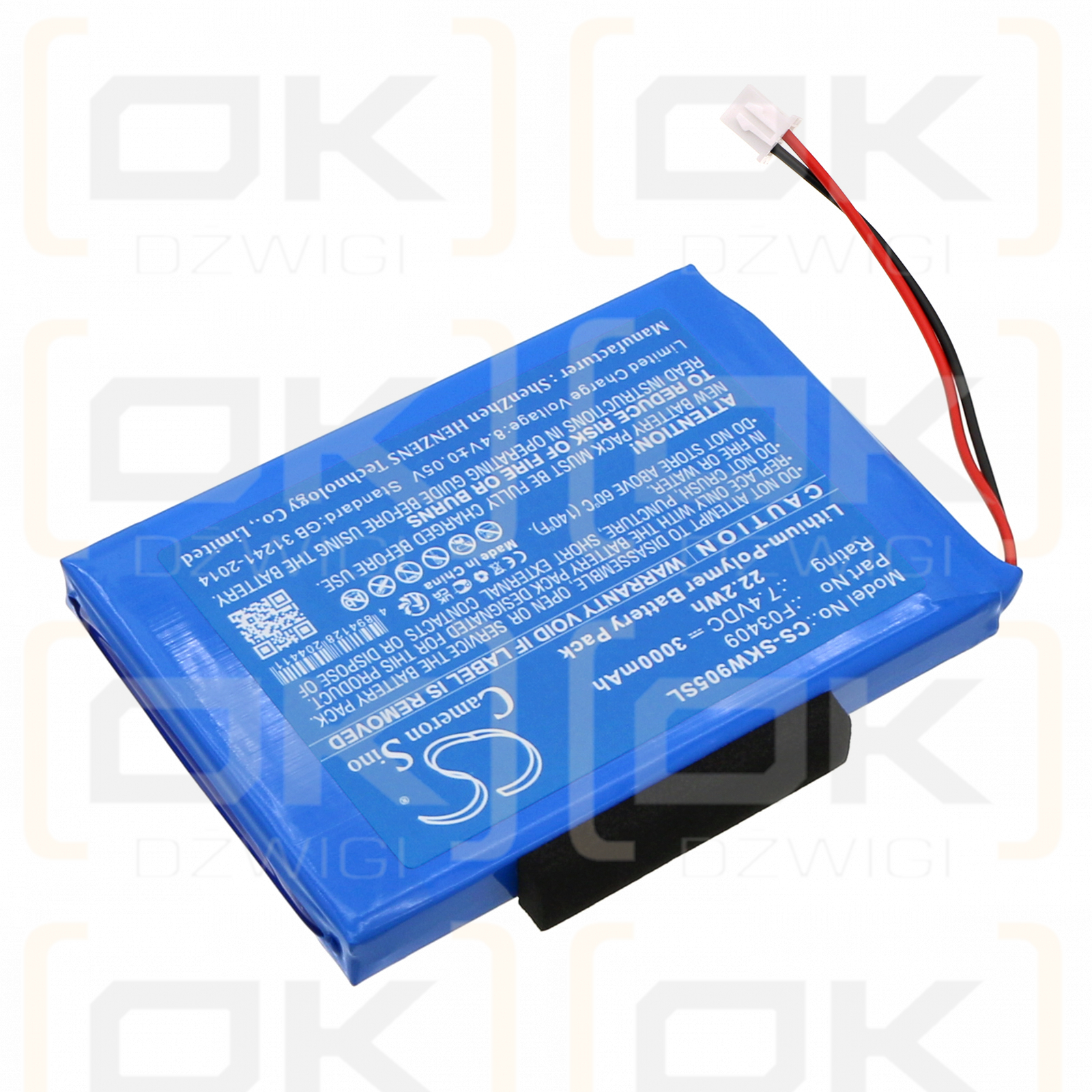 Satlink ws-7000 / F03409 3000mAh Li-Polymer 7.4V (Cameron Sino)