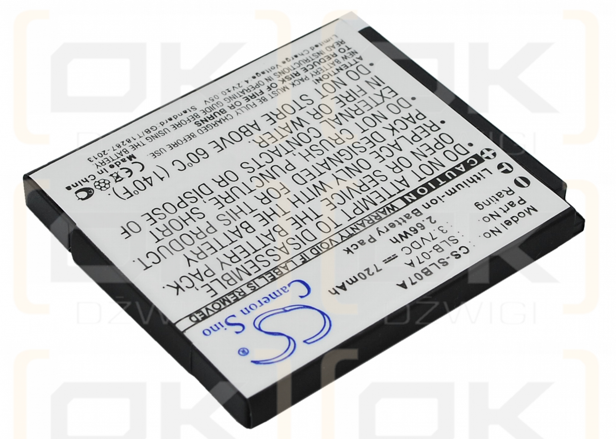 Samsung ST600 / SLB-07A 720mAh Li-ion 3.7V (Cameron Sino)