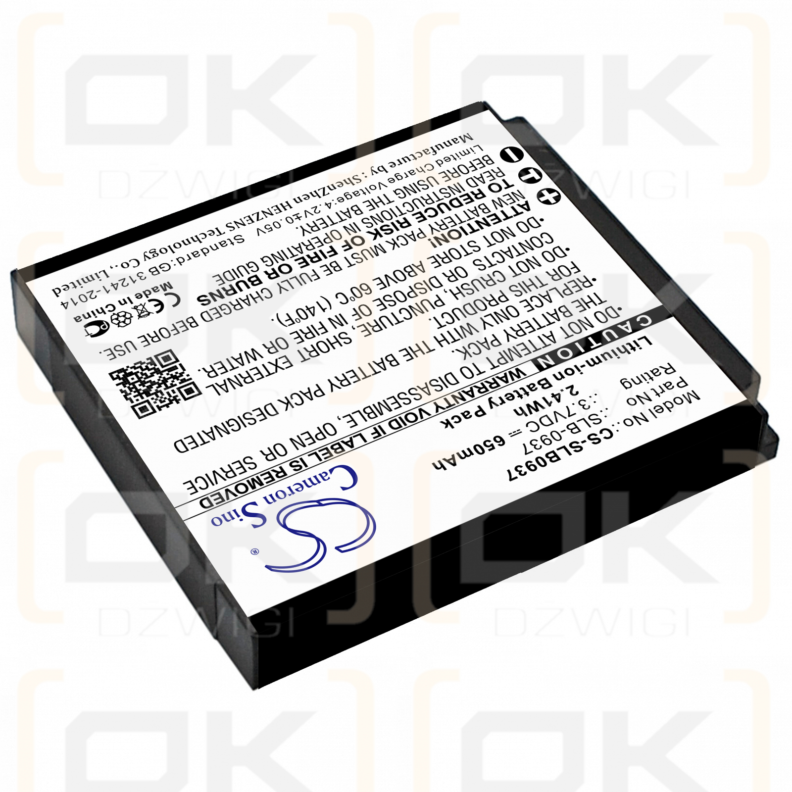 Samsung i8 / SLB-0937 650mAh Li-ion 3.7V (Cameron Sino)