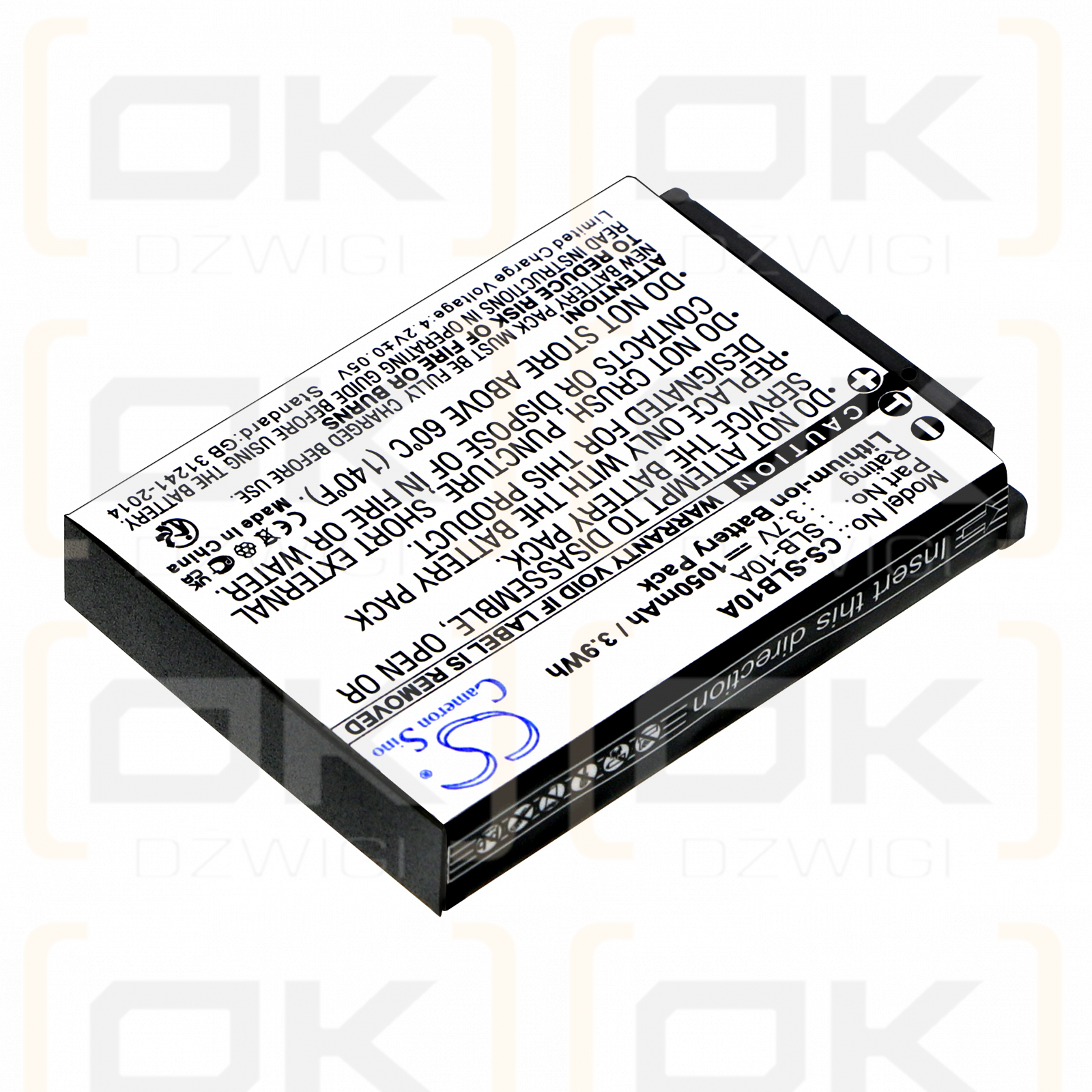 Samsung WB280F / SLB-10A 1050mAh Li-ion 3.7V (Cameron Sino)