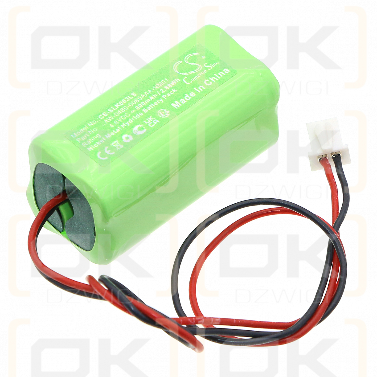Fischer NLS1W003SC / AW-0480-0080AAA-NM01 600mAh Ni-MH 4.8V (Cameron Sino)