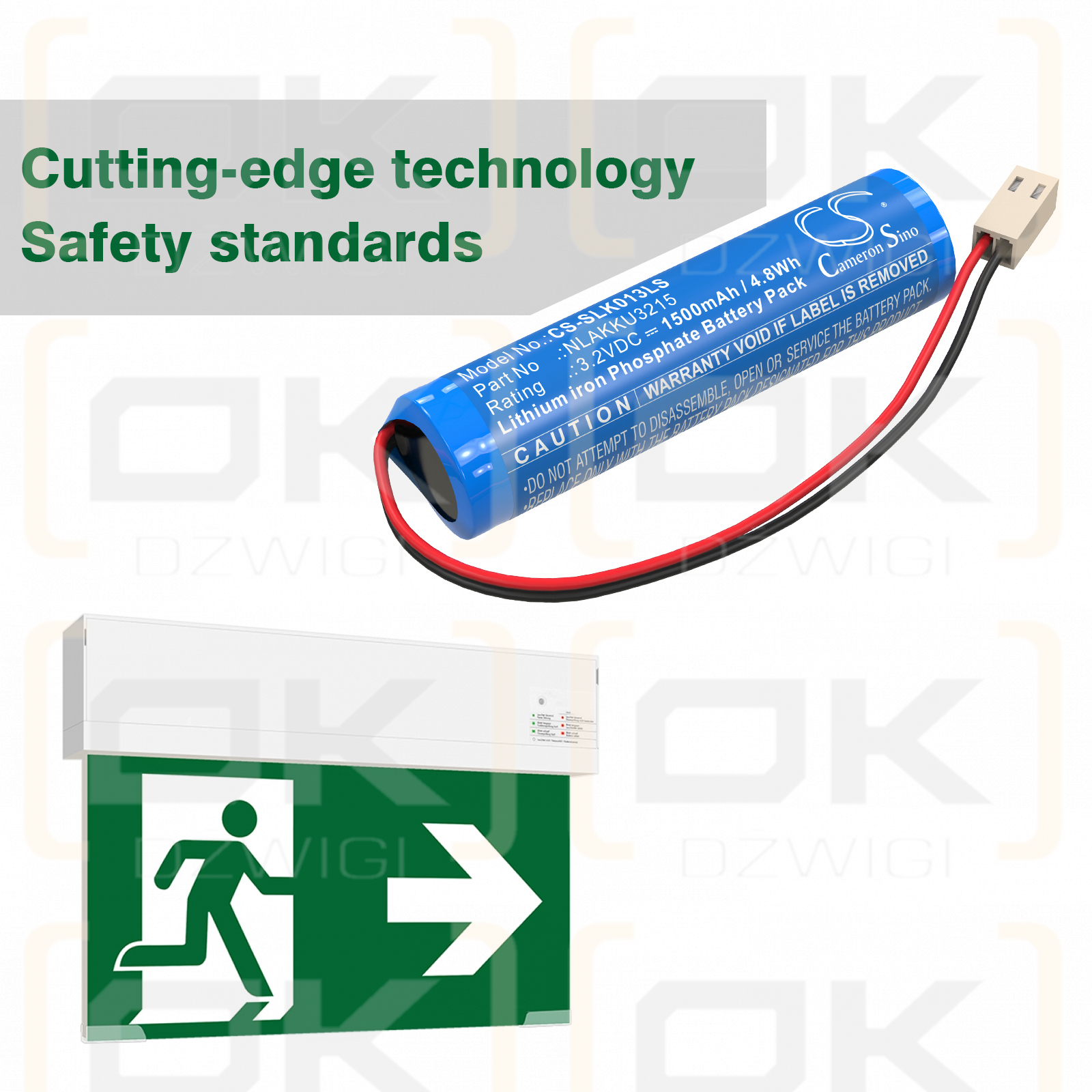 Schrack ULU383M / NLAKKU3215 1500mAh LiFePO4 3.2V (Cameron Sino)