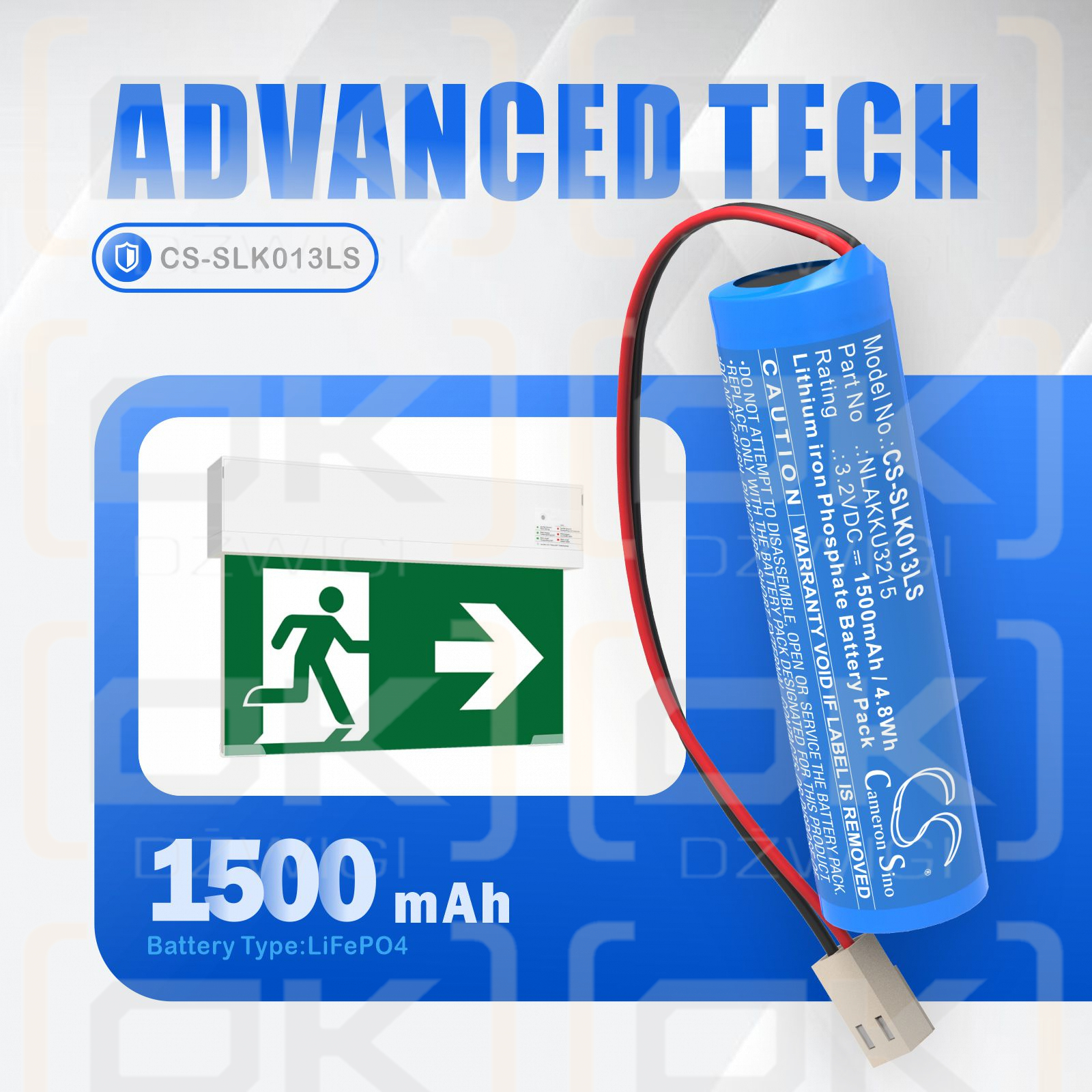 Schrack ULU383M / NLAKKU3215 1500mAh LiFePO4 3.2V (Cameron Sino)
