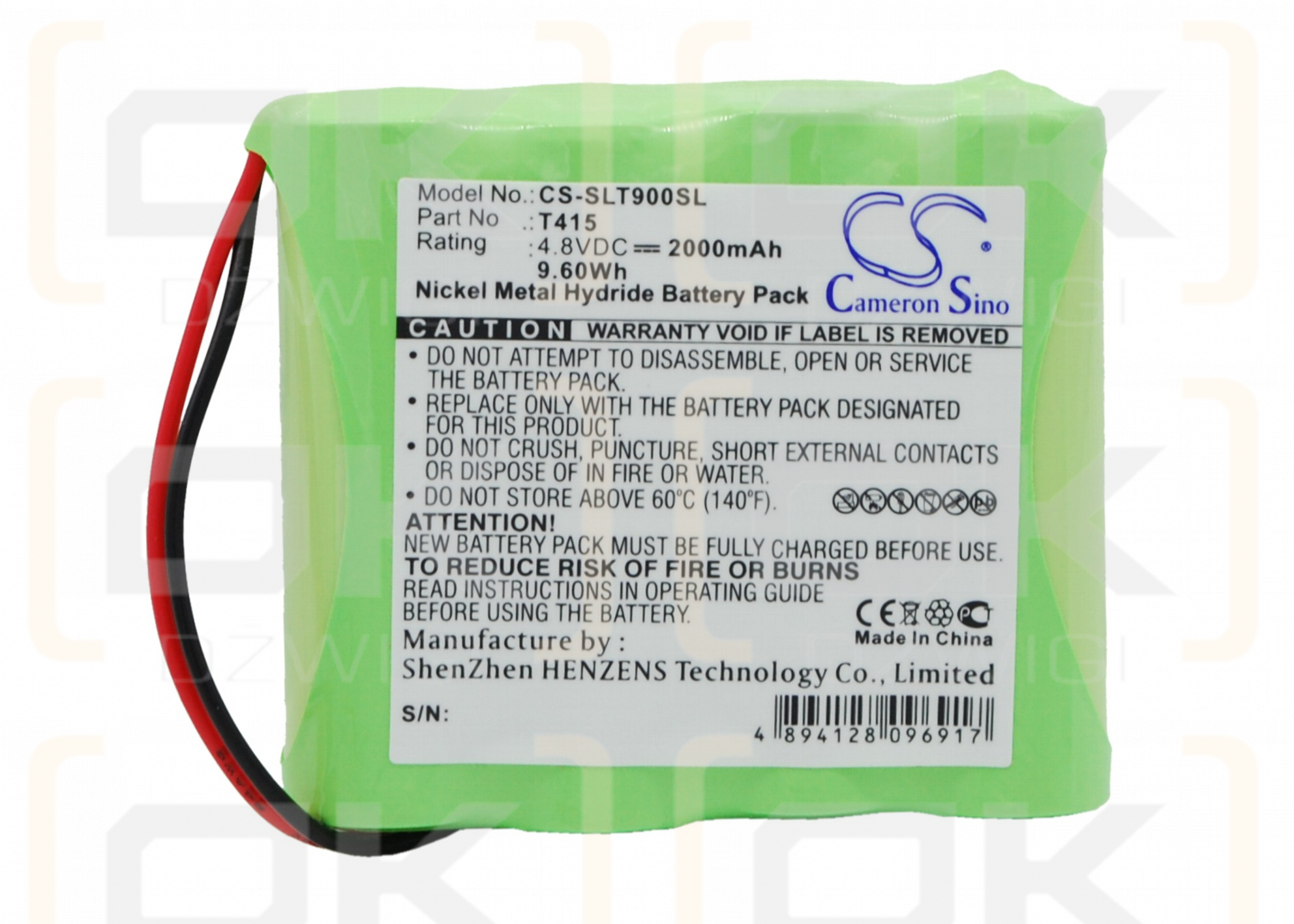 Schaub Lorentz TL900 / T415 2000mAh Ni-MH 4.8V (Cameron Sino)