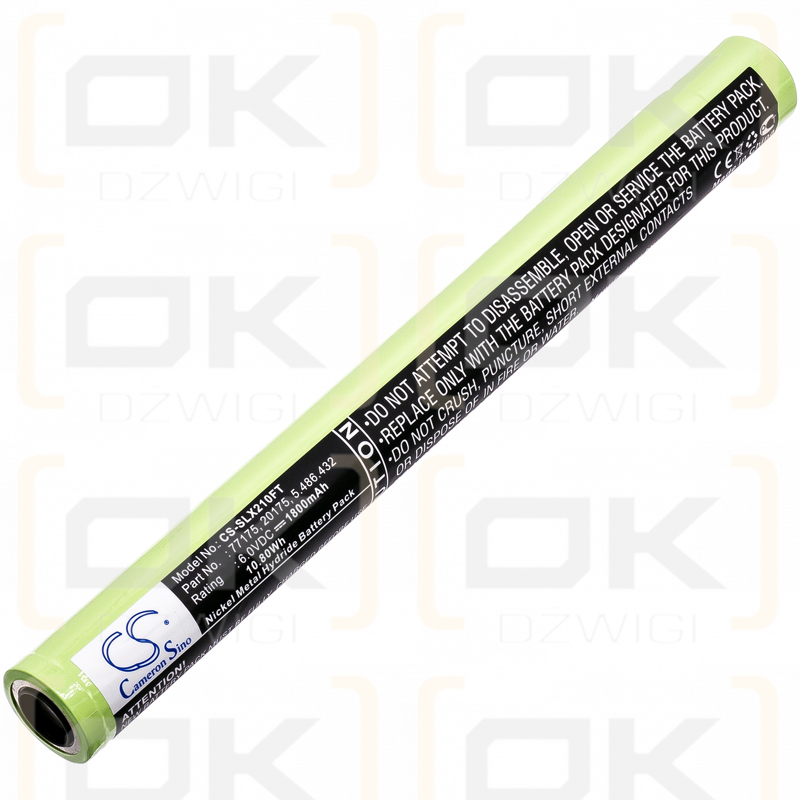 Streamlight SL20X-LED / 77175 1800 mAh Ni-MH 6,0 V (Cameron Sino)