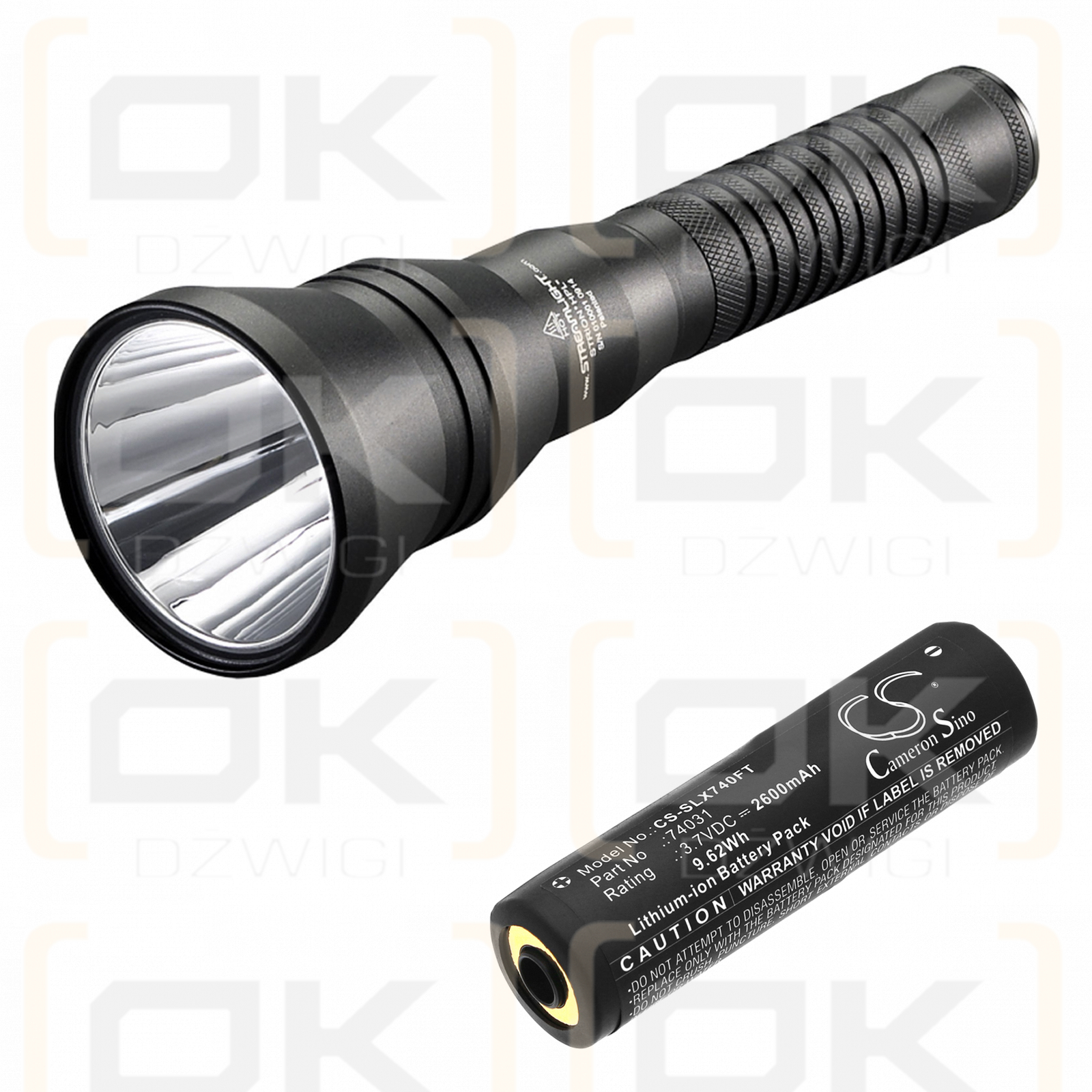 Streamlight Strion DS HPL Taschenlampe / 74031 2600 mAh Li-Ion 3,7 V (Cameron Sino)