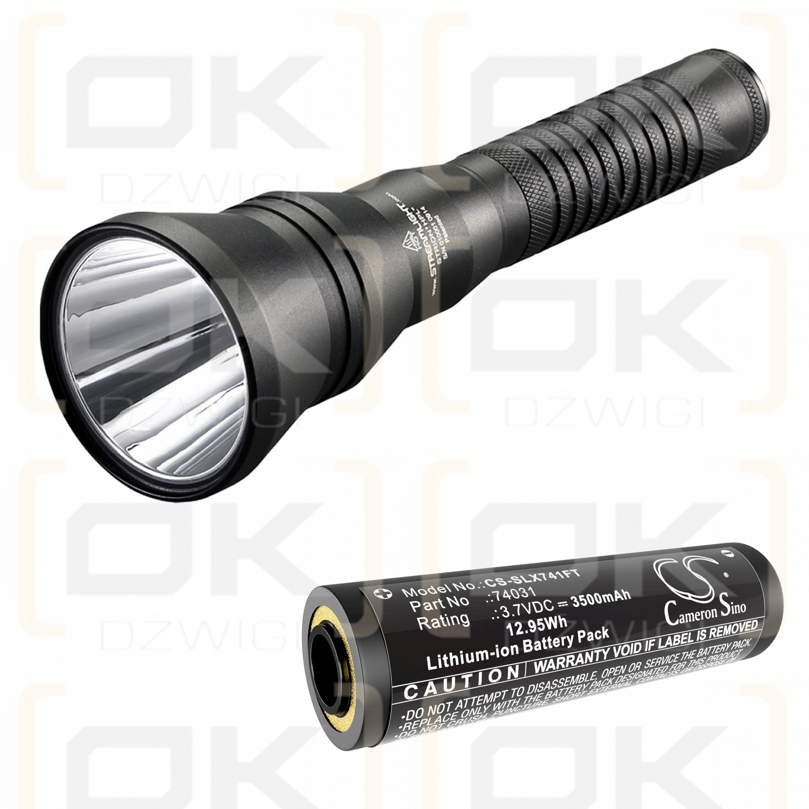 Фонарик Streamlight Strion DS HPL / 74031, 3500 мАч, литий-ионный, 3,7 В (Cameron Sino)