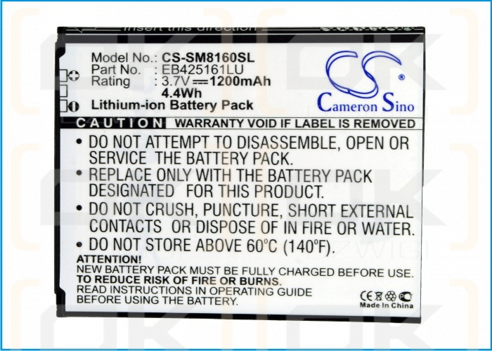 Samsung GT-S7580 / EB425161LU 1200mAh Li-ion 3.7V (Cameron Sino)