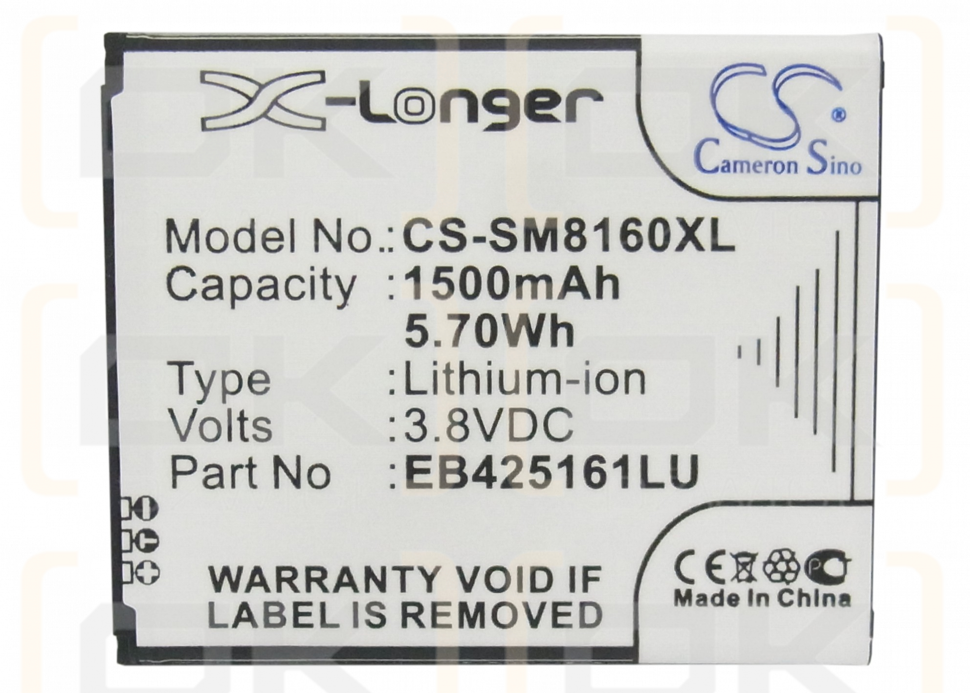 Samsung GT-S7898i / EB425161LU 1500mAh Li-ion 3.8V (Cameron Sino)