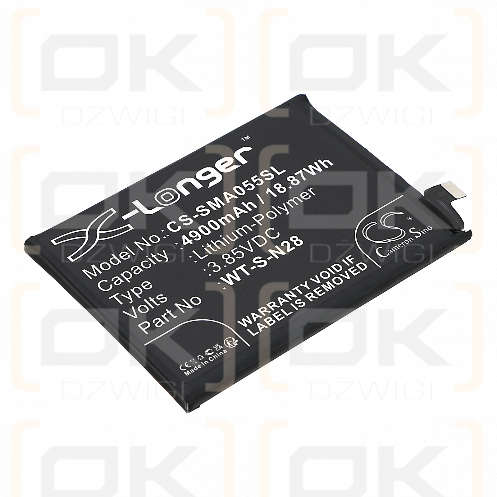 Samsung SM-A055F / WT-S-N28 4900 mAh Li-Polymer 3,85 V (Cameron Sino)