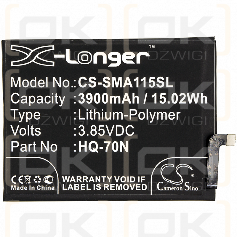 Samsung SM-A115F/DS / HQ-70N 3900mAh Li-Polymer 3.85V (Cameron Sino)