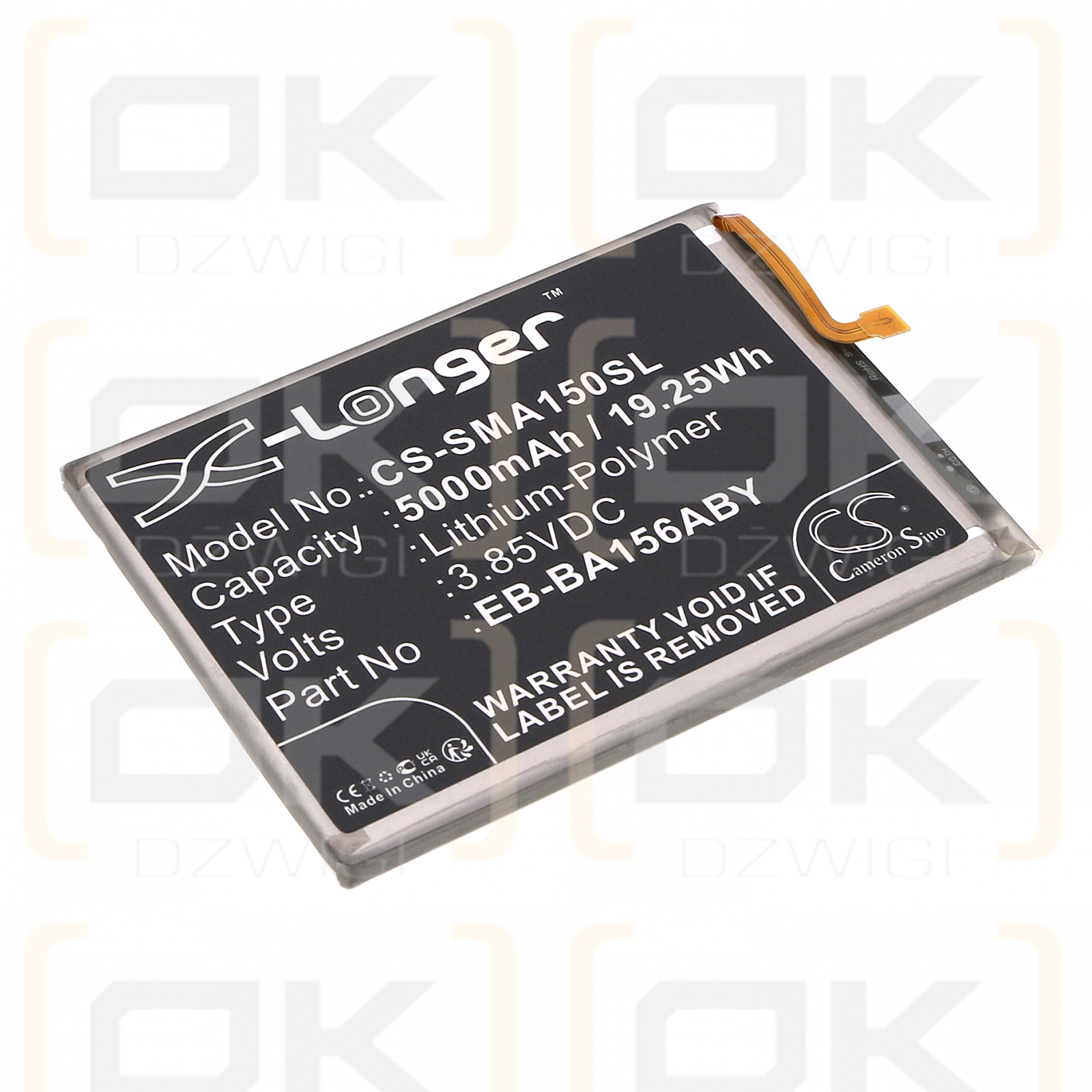 Samsung SM-A156R4 / EB-BA156ABY 5000mAh Li-Polymer 3.85V (Cameron Sino)