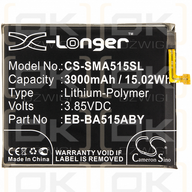 Samsung SM-A515G / EB-BA515ABY 3900mAh Li-Polymer 3.85V (Cameron Sino)