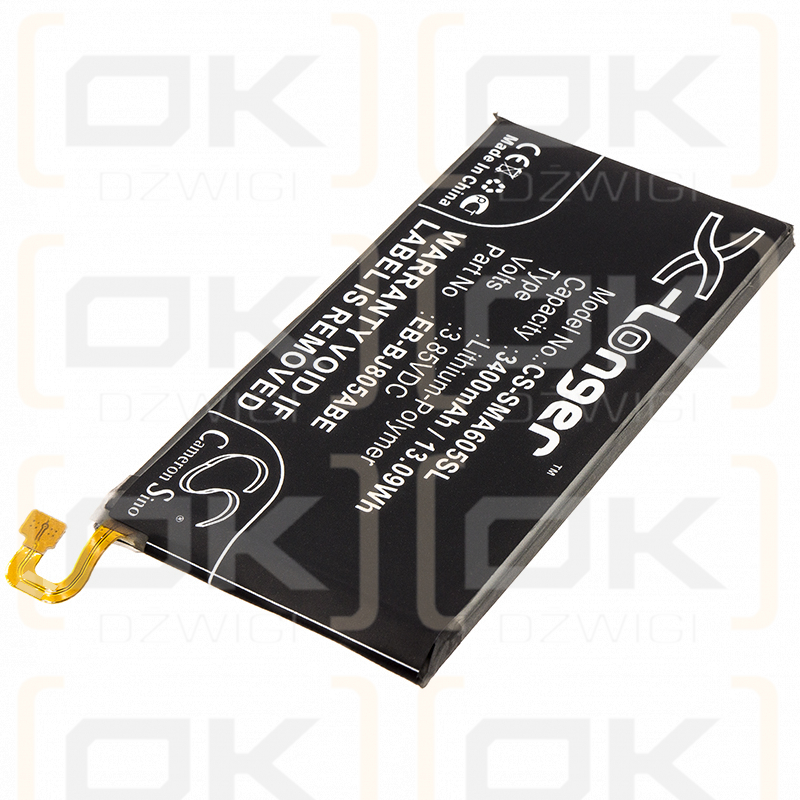 Samsung SM-A605FN/DS / EB-BJ805ABE 3400mAh Li-Polymer 3.85V (Cameron Sino)