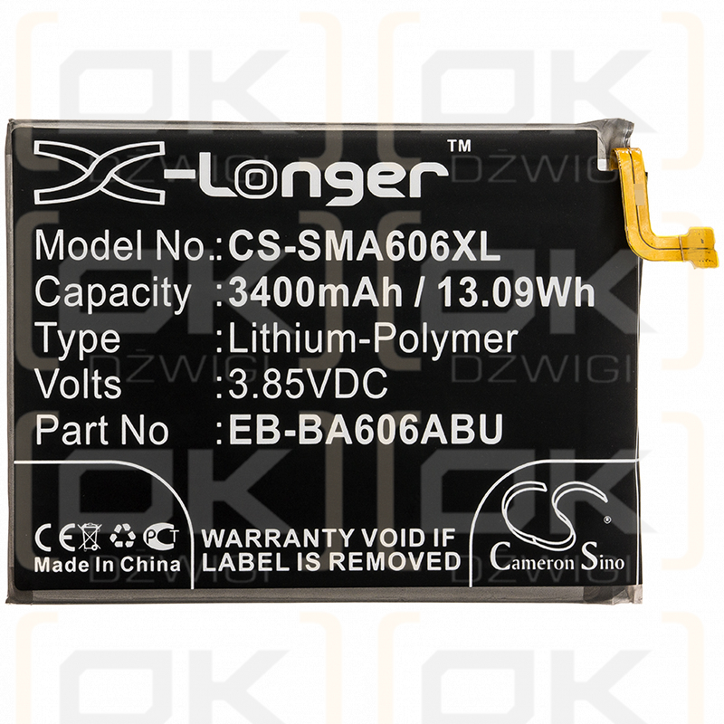 Samsung SM-A6060 / EB-BA606ABU 3400mAh Li-Polymer 3.85V (Cameron Sino)