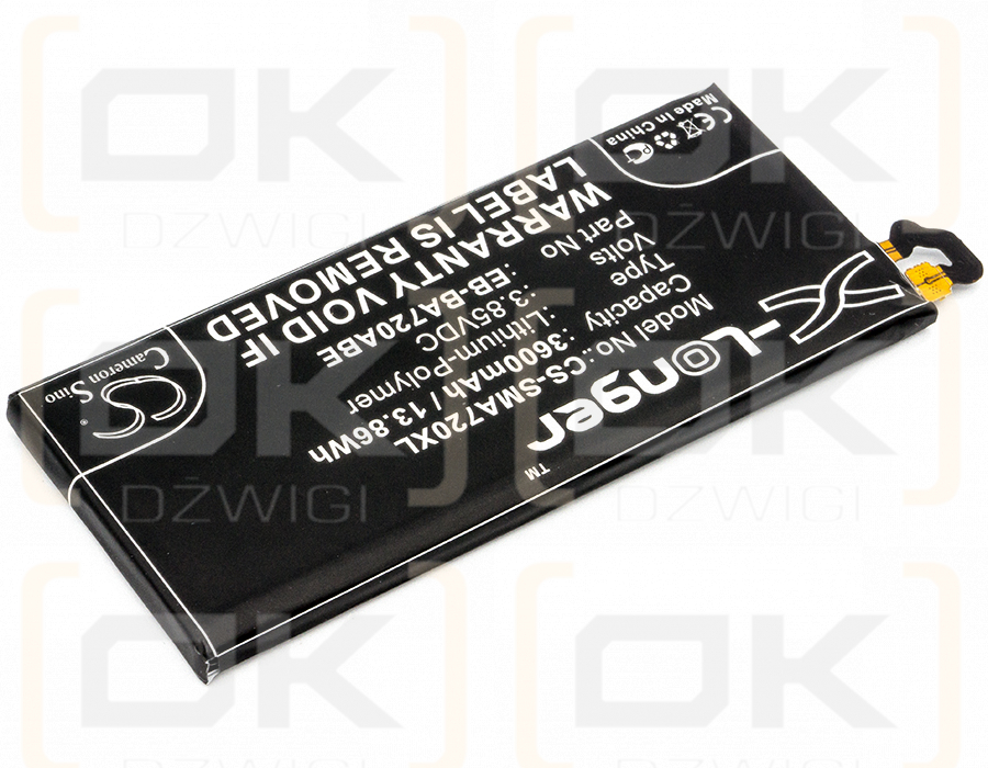 Samsung SM-J730F / EB-BA720ABE 3600mAh Li-Polymer 3.85V (Cameron Sino)