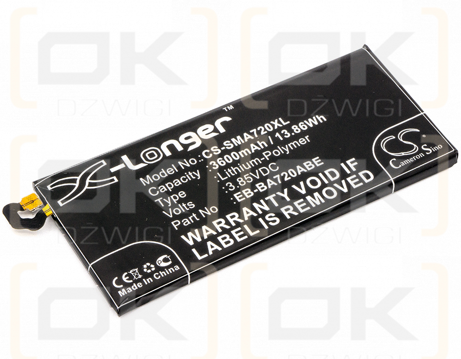 Samsung SM-J730F / EB-BA720ABE 3600mAh Li-Polymer 3.85V (Cameron Sino)