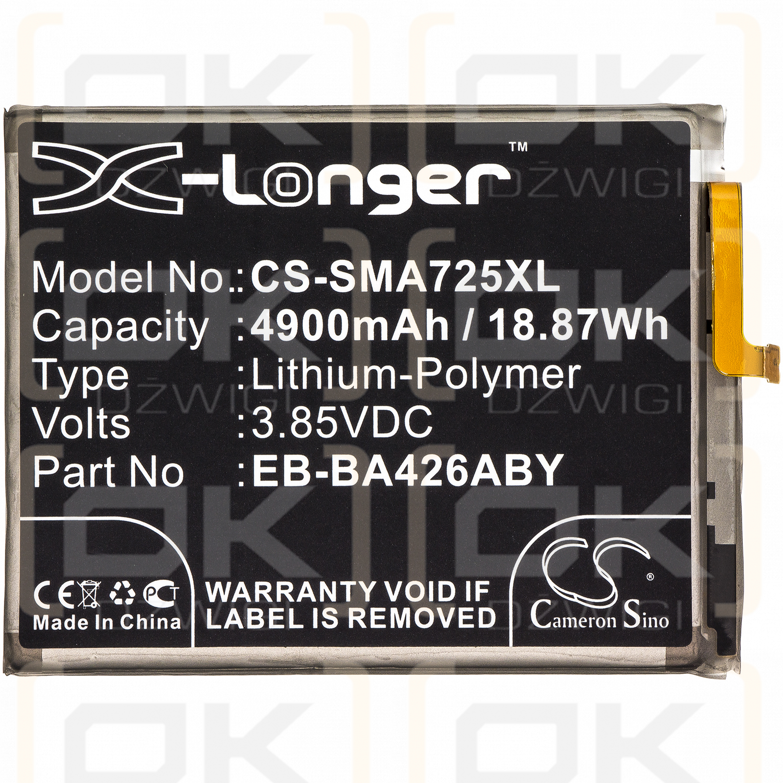 Samsung SCR01 / EB-BA426ABY 4900mAh Li-Polymer 3.85V (Cameron Sino)