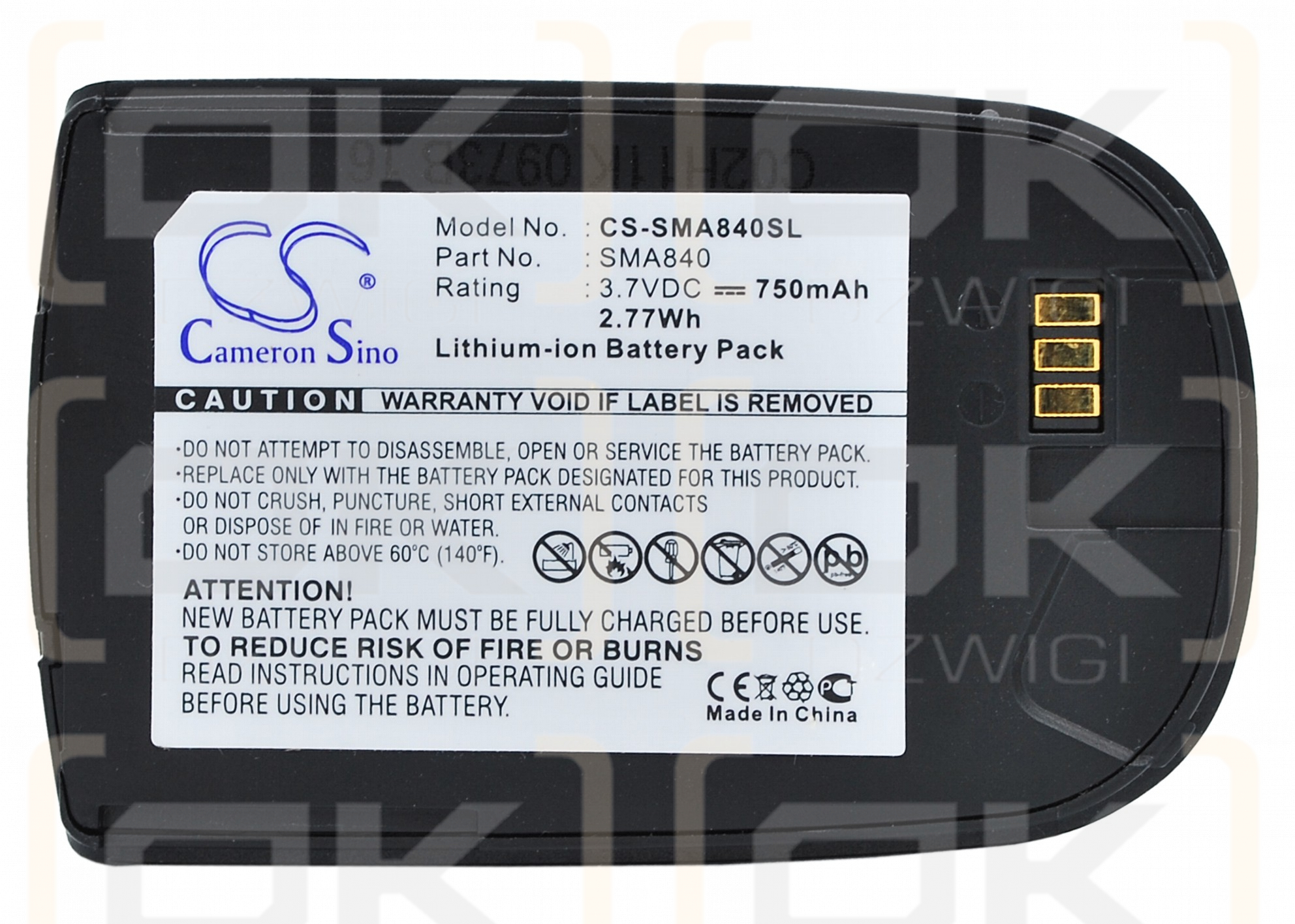 Samsung PM-A840 750mAh Li-ion 3.7V (Cameron Sino)