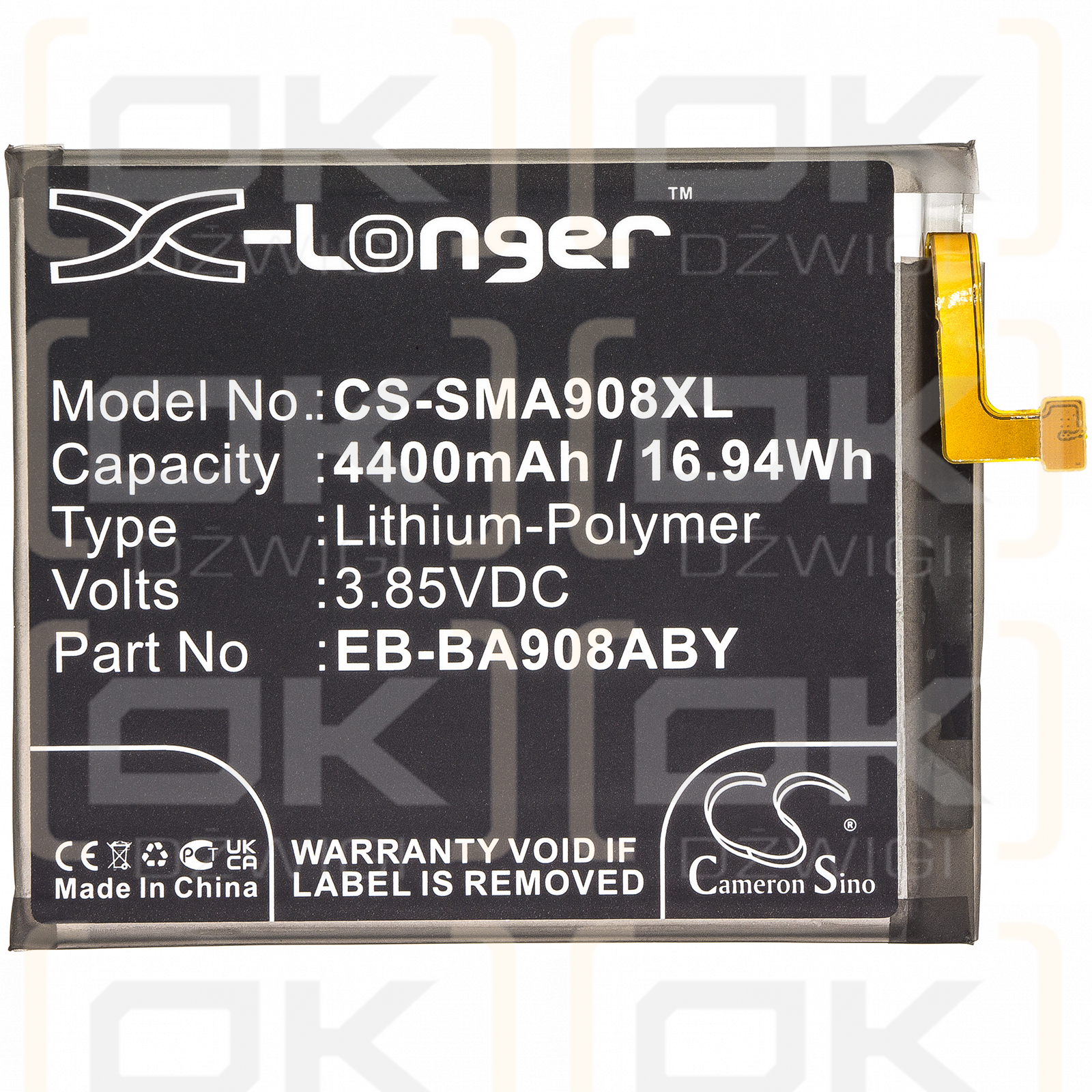 Samsung SM-A9080 / EB-BA908ABY 4400mAh Li-Polymer 3.85V (Cameron Sino)